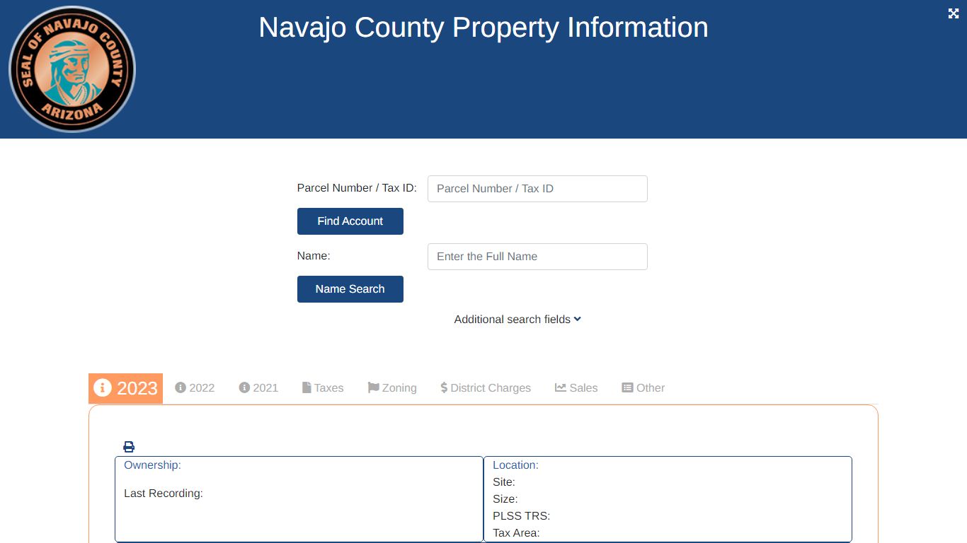 Navajo County Property Information