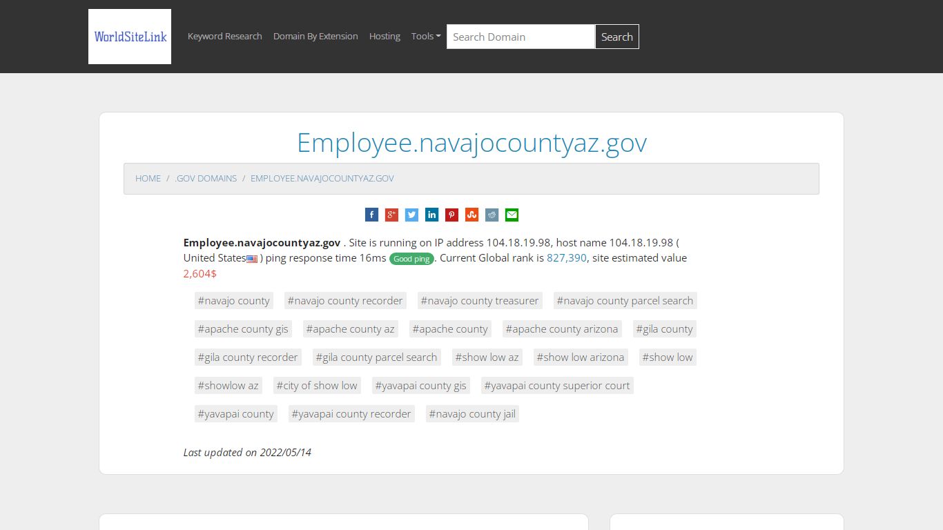 Employee.navajocountyaz.gov Site